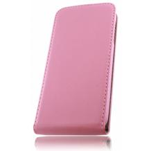 Кожен калъф Flip тефтер Flexi със силиконов гръб за HTC Desire 510 - розов