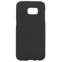 Луксозен силиконов калъф / гръб / TPU Mercury GOOSPERY Soft Jelly Case за Samsung Galaxy S7 G930 - черен