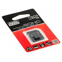 Карта памет Micro SDHC Card GOODRAM 32GB + Micro SD Adapter UHS1 Class 10