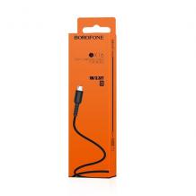 USB кабел за зареждане и пренос на данни / Micro USB кабел BOROFONE BX16 1m. FAST - черен