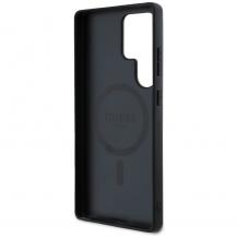 Оригинален калъф / гръб / GUESS с безжично зареждане MagSafe кейс за Samsung Galaxy S25 Ultra - черен