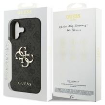 Оригинален калъф / гръб / GUESS 4G Classic Logo кейс за iPhone 17 (6.3) - черен