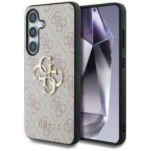 Оригинален калъф / гръб / GUESS 4G Classic Logo кейс за Samsung Galaxy S25 - розов