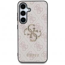 Оригинален калъф / гръб / GUESS 4G Classic Logo кейс за Samsung Galaxy S25 - розов