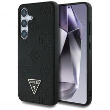 Оригинален калъф / гръб / GUESS с безжично зареждане MagSafe кейс за Samsung Galaxy S25 - черен с фигури