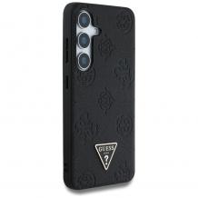 Оригинален калъф / гръб / GUESS с безжично зареждане MagSafe кейс за Samsung Galaxy S25 Ultra - черен с фигури