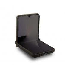 Оригинален калъф / гръб / GUESS Leather 4G Metal Logo кейс за Samsung Galaxy Z Flip 7 - светло розов