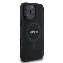 Оригинален кейс Guess Saffiano MagSafe case за iPhone 16 Pro Max (6.9) - черен гръб