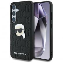 Оригинален силиконов калъф / гръб / Karl Lagerfeld кейс за Samsung Galaxy S25 - черен Karl Head