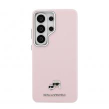 Оригинален калъф / кейс Karl Lagerfeld Saffiano KC Metal Logo MagSafe Samsung Galaxy S26 Ultra - Розов гръб