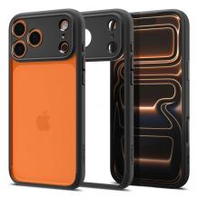 Оригинален гръб / кейс / Spigen Ultra Hybrid Case за Apple iPhone 17 Pro Max (6.9) - прозрачен / черен кант