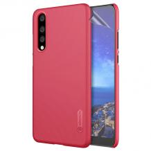 Луксозен твърд гръб Nillkin за Huawei P20 Pro - червен