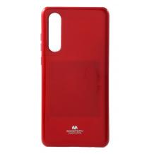 Луксозен силиконов калъф / гръб / TPU Mercury GOOSPERY Jelly Case за Huawei P30 - червен