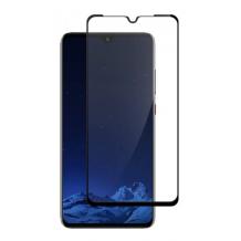 3D full cover Tempered glass screen protector Huawei P30 Lite / Извит стъклен скрийн протектор Huawei P30 Lite - черен