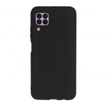 Луксозен силиконов гръб Silicone Cover за Huawei P40 Lite - черен