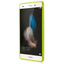 Силиконов калъф / гръб / TPU за Huawei Ascend P8 Lite - зелен