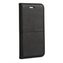 Луксозен кожен калъф Flip тефтер URBAN BOOK със стойка за Huawei P8 Lite - черен