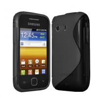 Силиконов калъф / гръб / ТПУ S-Line за Samsung S5360 Galaxy Y черен