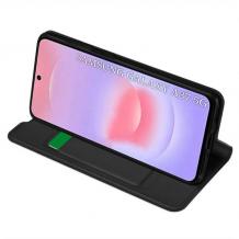Кожен калъф Flip тефтер Magnetic Book със стойка за Xiaomi 15 - черен