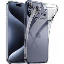 Силиконов калъф / гръб / за iPhone 17 Pro - прозрачен кейс със защита за камерата