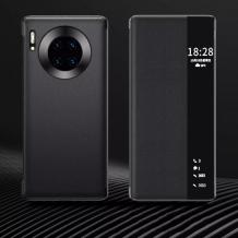 Луксозен активен калъф Smart View Cover за Huawei Mate 40 Pro - черен