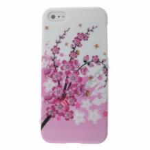 Силиконов калъф TPU за Apple iPhone 4 /4S - peach blossom / цветя