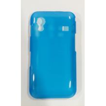 Ултра тънък заден предпазен капак за Samsung Galaxy Ace S5830 - Син прозрачен