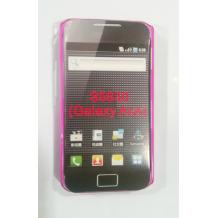 Ултра тънък заден предпазен капак за Samsung Galaxy Ace S5830 - Розов прозрачен