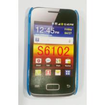 Ултра тънък заден предпазен капак за Samsung Galaxy Y Duos S6102 - син
