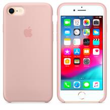 Оригинален гръб Silicone Cover за Apple iPhone 7 / iPhone 8 - светло розов