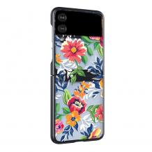 Луксозен твърд гръб / кейс / за Samsung Galaxy Z Flip4 5G - Шарени цветя