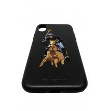 Луксозен твърд гръб със силиконова кант за Apple iPhone X - Santa Barbara Polo Club Knight / Jockey