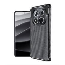 Луксозен силиконов калъф / кейс / TPU Auto Focus за Xiaomi Redmi Note 14 Pro - черен / Carbon