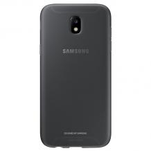 Оригинален гръб JELLY Cover EF-AJ730TBEGWW за Samsung Galaxy J7 2017 J730 - черен