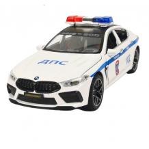 Метална кола с отварящи се врати капаци светлини и звуци BMW 8 Series Полиция 1:24