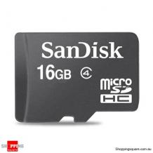 MicroSDHC карта / 16GB / SANDISK CLASS 4