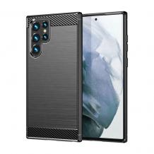 Силиконов калъф / гръб / TPU за Samsung S23 Ultra 5G - черен / carbon