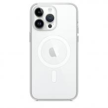 Силиконов калъф / гръб / Clear Case MagSafe за Apple iPhone 15 Plus (6.7) - прозрачен