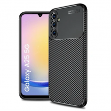 Луксозен силиконов калъф / кейс / TPU Auto Focus за Samsung Galaxy A25 5G - черен / Carbon