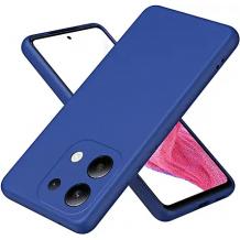 Силиконов калъф / кейс / Nano TPU за Xiaomi Redmi Note 13 5G - тъмно син гръб със защита за камерата