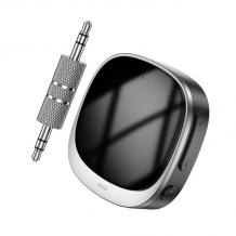 Bluetooth аудио адаптер за автомобил Hocо Е80 / AUX Jack 3.5mm - черен