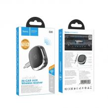 Bluetooth аудио адаптер за автомобил Hocо Е80 / AUX Jack 3.5mm - черен