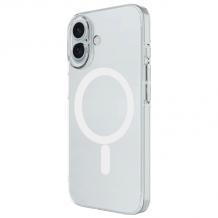 Луксозен гръб / кейс / BRABUS Royal Case с безжично зареждане MagSafe за Apple iPhone 16 (6.1) - прозрачен