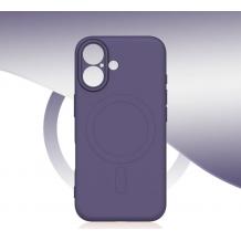 Луксозен гръб / кейс / Smooth Guard Silicone Case с безжично зареждане MagSafe за Apple iPhone 16 Plus (6.7) - лилав