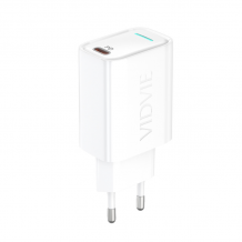Зарядно устройство / адаптер / 220V VIDVIE PLE268 / Type-C 20W - бяло 