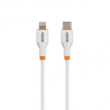Зарядно устройство VIDVIE PLE248 220V 20W / USB + Type C to Lightning - бяло