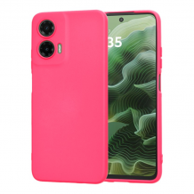 Силиконов калъф / кейс / Nano TPU за Motorola Moto G35 5G - цикламен гръб със защита за камерата