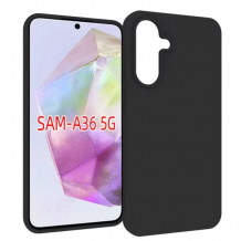 Силиконов калъф / гръб / TPU кейс за Samsung Galaxy A36 5G - черен