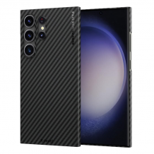 Луксозен гръб / кейс / X-Level Nano Fiber Series за Samsung Galaxy S25 Ultra - черен