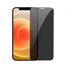 Privacy 5D full cover Tempered glass Full Glue screen protector стойка за Apple iPhone 16e / Privacy Извит стъклен скрийн протектор с лепило от вътрешната страна за Apple iPhone 16e - черен / прозрачен